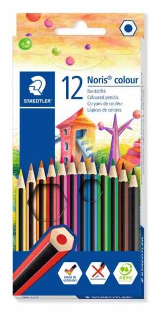 10 stk. Farveblyant Staedtler Noris Colour Ass. 12Stk/sæt - Staedtler