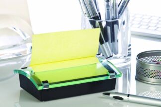 Dispenser Post-It Fleksibel Millenium T/z-Notes Sort Inkl. 1 Blok Z-Notes R330 Canary Yellow - Bantex