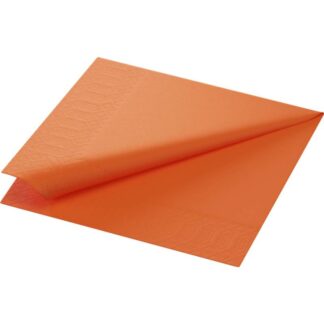 2000 stk. Frokostserviet, Duni, 2-Lags, 1/4 Fold, 33X33Cm, Sun Orange, Papir *denne Vare Tages Ikke Retur* - Øvrige