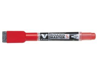 10 stk.  V Board Master Small Ef Bullet Tip Red W/eraser And Magnet - Pilot