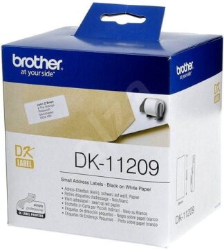 Label Brother Hvid Dk11209 29X62Mm Adresse 800Stk/rul - Brother