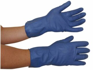 Latexhandsker Medium (7½-8) Blå 12Par/pak - Øvrige