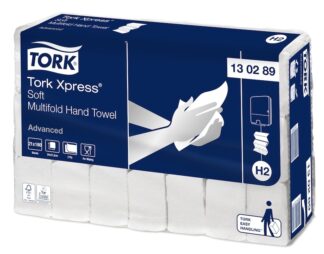 Papirhåndklæde Tork Xpress H2 Adv 2-Lags Z-Fold 130289 (21 Pakker) - Katrin