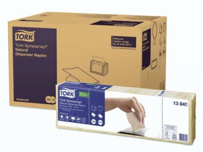 Serviet Tork Xpressnap 1-Lags Natur Med Symbol 9000Stk/pak - Tork