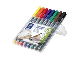 Ohp-Pen Lumocolor Ass F 0,6Mm 318Wp-8 Permanent - Staedtler