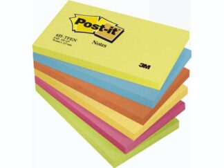 Post-It Notes Neon 76X127Mm 6 Ass Farver 6Blk/pak 655Tfen - Bantex