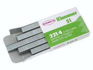 Hæfteklammer Tin Cometa 221/4 2000Stk/pak 53X40X11Mm (2000Ea) - Rapid