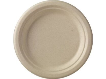 Tallerken 26Cm Bagasse Pfas Free 50Stk/pak - Øvrige