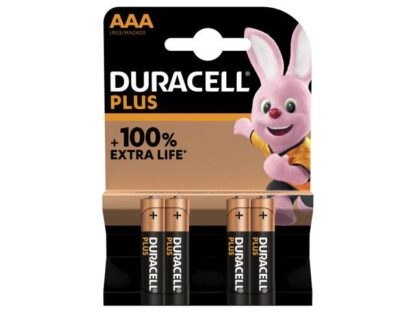 Batteri Duracell Plus Power Aaa Alkaline 4Stk/pak - Duracell