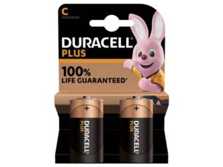 Batteri Duracell Plus Power C Alkaline 2Stk/pak - Duracell