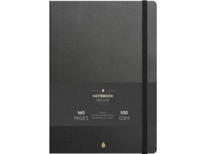 5 stk. Notebook Deluxe B5 Black Black - Mayland