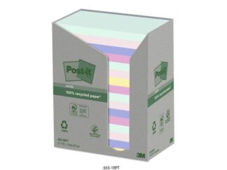 Post-It Blok Recycled Ass. 76X127Mm 16Blk/pak - Post-it