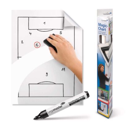 Whiteboard Folie, Hvid, 80X60 Cm, 25 Ark Pr. Rulle, Legamaster Magic Chart - Legamaster