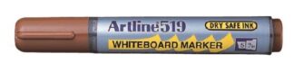 12 stk. Whiteboard Marker Artline 519 Brun - Artline