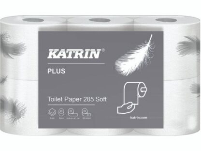 Toiletpapir Katrin Plus 285 Hvid 35M 38411 3-Lag 42Rul/pak Hvid 1X1X1Mm (42Rul) - Katrin