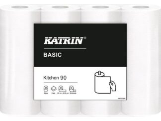 Køkkenrulle Katrin Basic 2-Lags 26,6M 234757 32Rul/pak Hvid 400X215X230Mm (32Rul) - Katrin