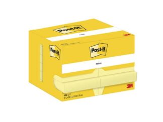 Post-It Blok 100% Pefc Canarygul 76X51Mm 12Blk/pak Gul 1X1X1Mm (12Ea) - Post-it