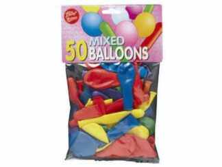 Balloner Ass. 50Stk/pak Runde Og Lange - Øvrige